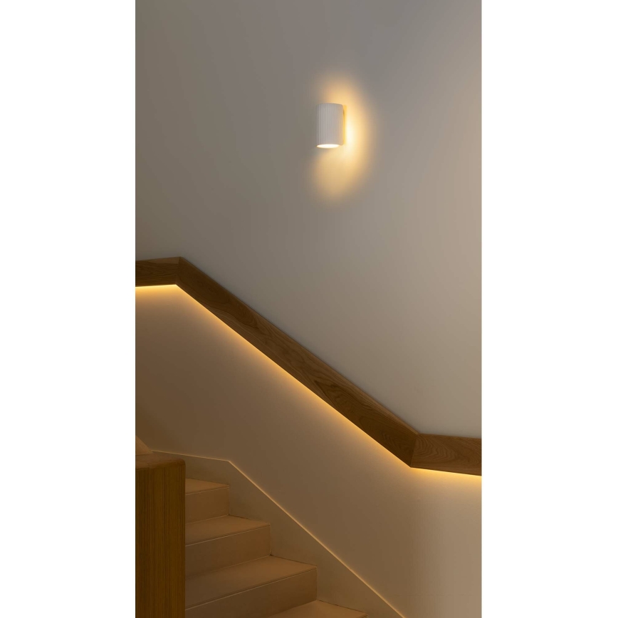 FARO 40522 - Zidna svjetiljka SOLE 1xGU10/8W/230V bijela okrugli