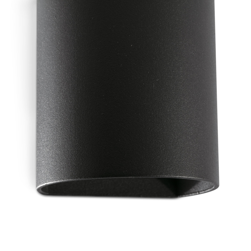 FARO 40523 - Zidna svjetiljka SOLE 1xGU10/8W/230V crna okrugli