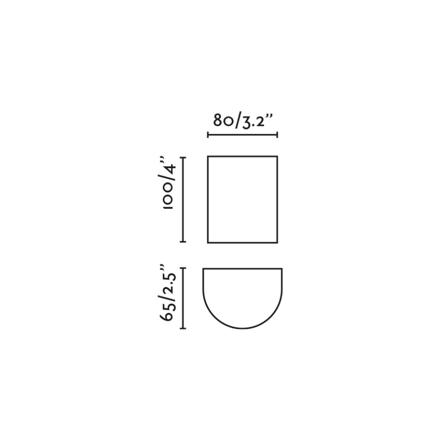 FARO 40524 - Zidna svjetiljka SOLE 1xGU10/8W/230V siva okrugli