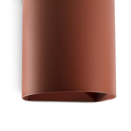 FARO 40525 - Zidna svjetiljka SOLE 1xGU10/8W/230V cigla okrugli