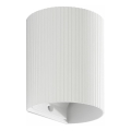 FARO 40526 - Zidna svjetiljka SOLE 1xGU10/8W/230V bijela izbrazdana okrugli