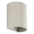 FARO 40528 - Zidna svjetiljka SOLE 1xGU10/8W/230V siva izbrazdana okrugli