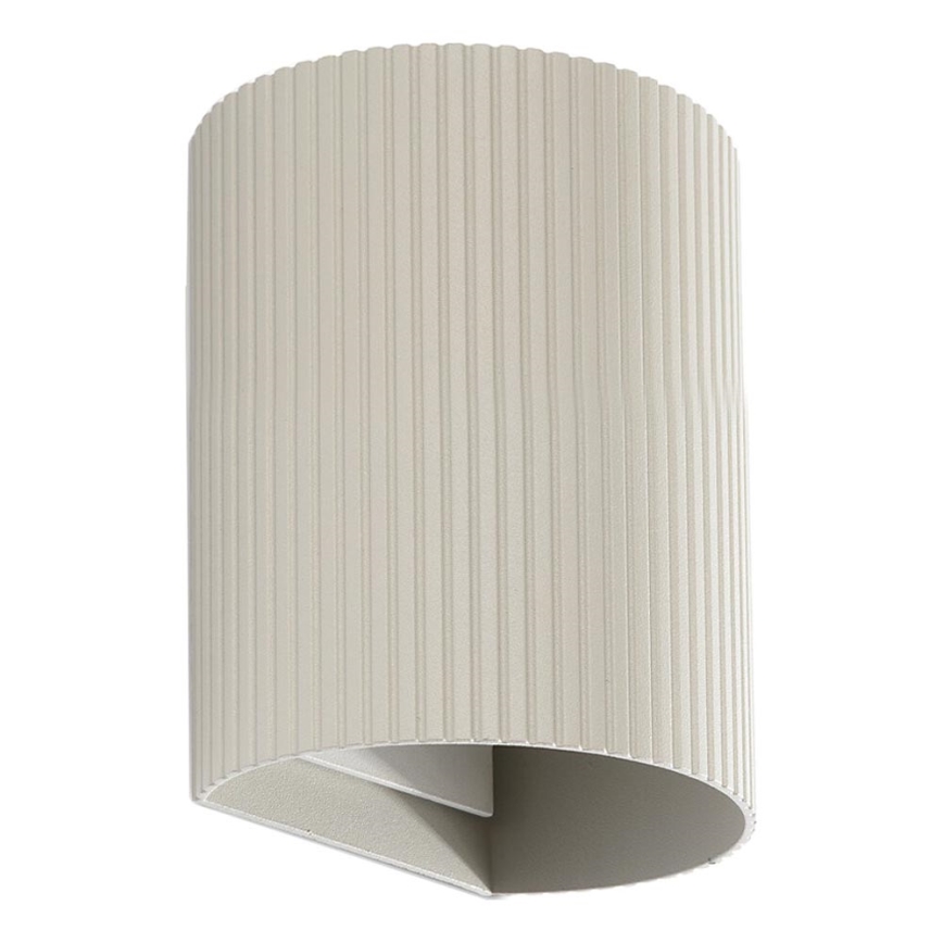 FARO 40528 - Zidna svjetiljka SOLE 1xGU10/8W/230V siva izbrazdana okrugli