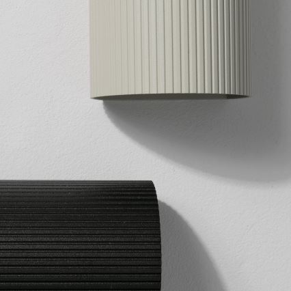 FARO 40528 - Zidna svjetiljka SOLE 1xGU10/8W/230V siva izbrazdana okrugli