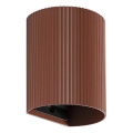 FARO 40529 - Zidna svjetiljka SOLE 1xGU10/8W/230V cigla izbrazdana okrugli