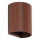 FARO 40529 - Zidna svjetiljka SOLE 1xGU10/8W/230V cigla izbrazdana okrugli