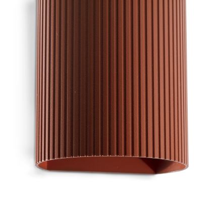 FARO 40529 - Zidna svjetiljka SOLE 1xGU10/8W/230V cigla izbrazdana okrugli