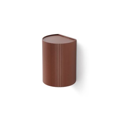 FARO 40529 - Zidna svjetiljka SOLE 1xGU10/8W/230V cigla izbrazdana okrugli
