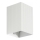 FARO 40534 - Zidna svjetiljka SOLE 1xGU10/8W/230V bijela izbrazdana uglast