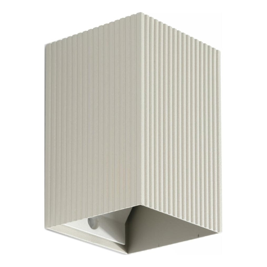 FARO 40536 - Zidna svjetiljka SOLE 1xGU10/8W/230V siva izbrazdana uglast