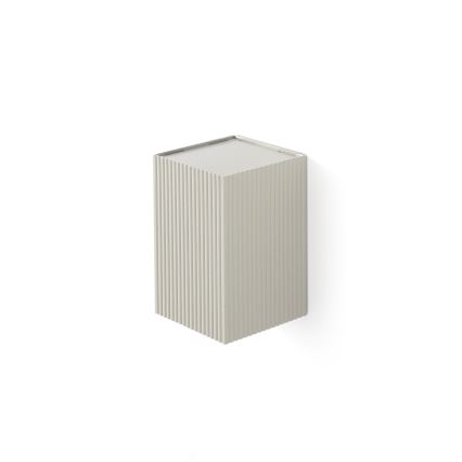 FARO 40536 - Zidna svjetiljka SOLE 1xGU10/8W/230V siva izbrazdana uglast