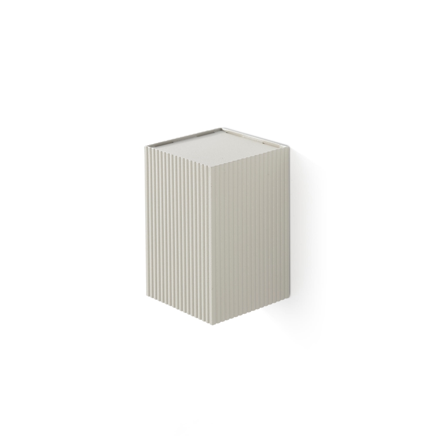 FARO 40536 - Zidna svjetiljka SOLE 1xGU10/8W/230V siva izbrazdana uglast