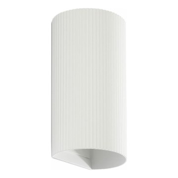 FARO 40542 - Zidna svjetiljka SOLE 2xGU10/8W/230V bijela izbrazdana okrugli
