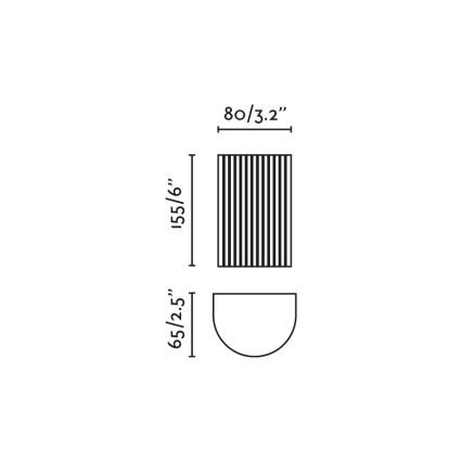 FARO 40542 - Zidna svjetiljka SOLE 2xGU10/8W/230V bijela izbrazdana okrugli
