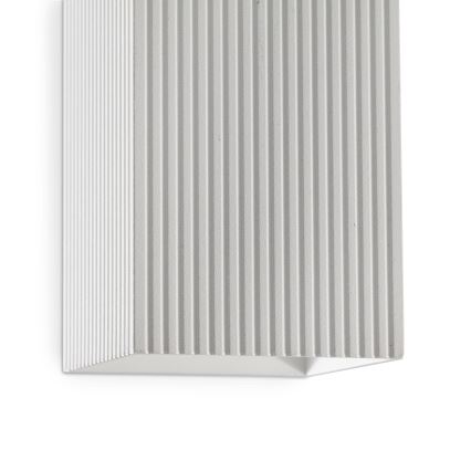 FARO 40565 - Zidna svjetiljka SOLE 2xGU10/8W/230V bijela izbrazdana uglast