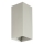 FARO 40567 - Zidna svjetiljka SOLE 2xGU10/8W/230V siva izbrazdana uglast