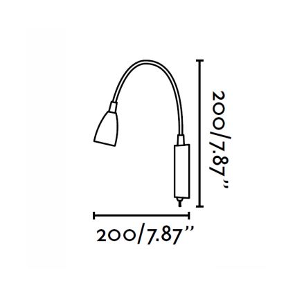 FARO 40994 - Zidna svjetiljka LOKE LED/3W/230V