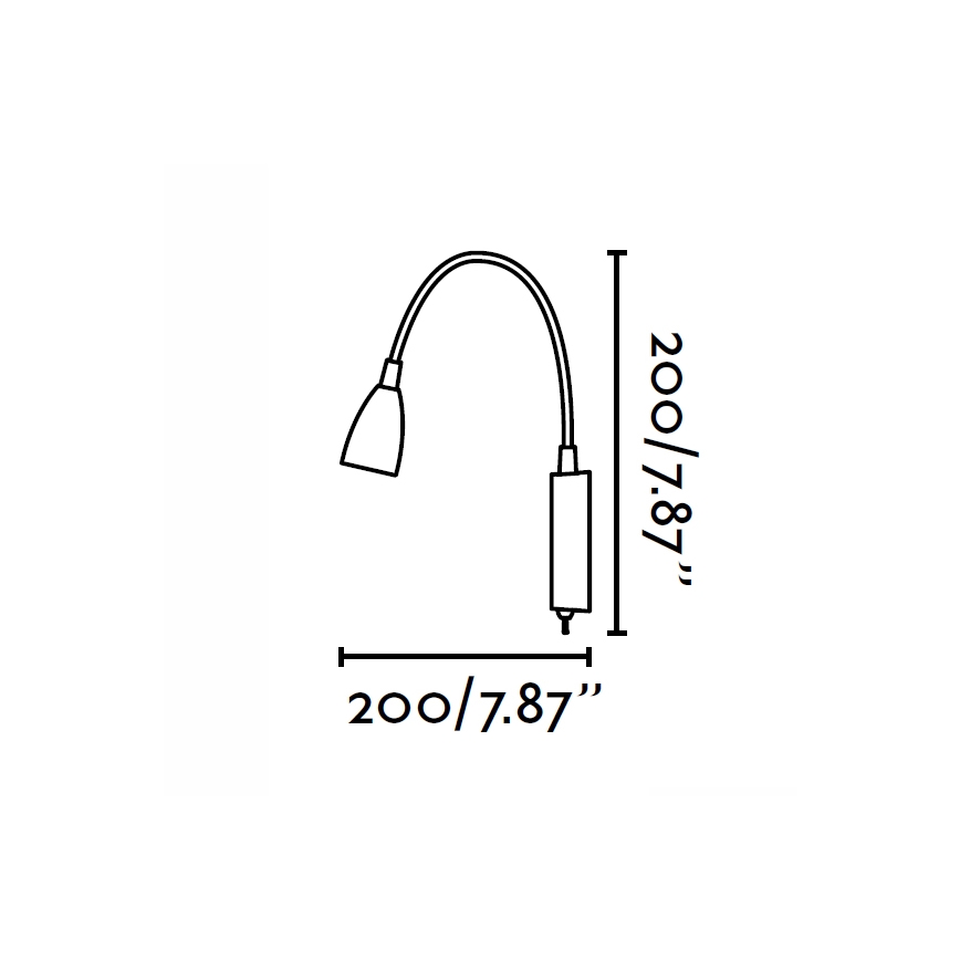 FARO 40994 - Zidna svjetiljka LOKE LED/3W/230V