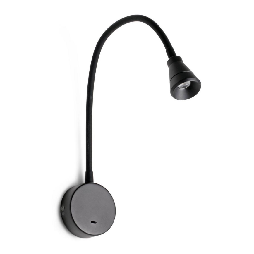 FARO 41030 - LED fleksibilna lampa BEL LED/3W/230V crna