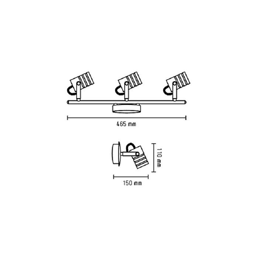 FARO 41125 - LED Stropna svjetiljka URSA 3xLED/6W/230V