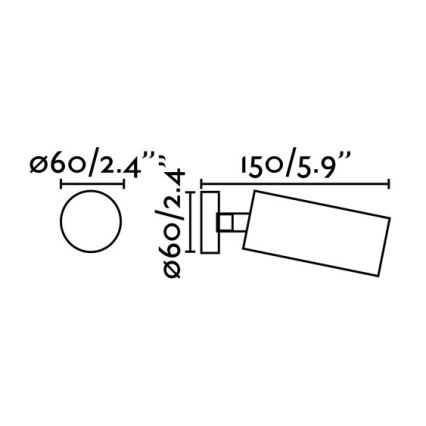 FARO 43722 - Stropna svjetiljka STAN 1xGU10/8W/230V bijela