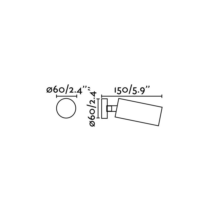FARO 43722 - Stropna svjetiljka STAN 1xGU10/8W/230V bijela