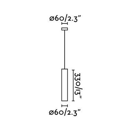 FARO 43755 - Luster na sajli STAN 1xGU10/8W/230V