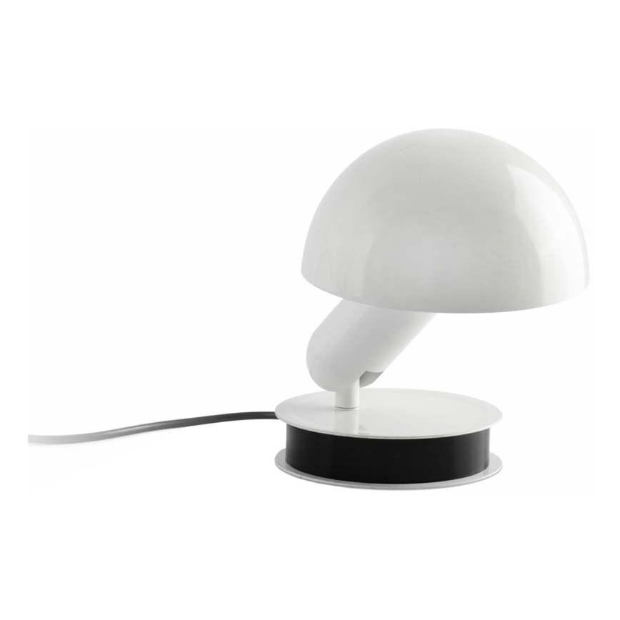 FARO 56101 - Stolna lampa s kvačicom 2u1 BELA 1xE27/15W/230V bijela