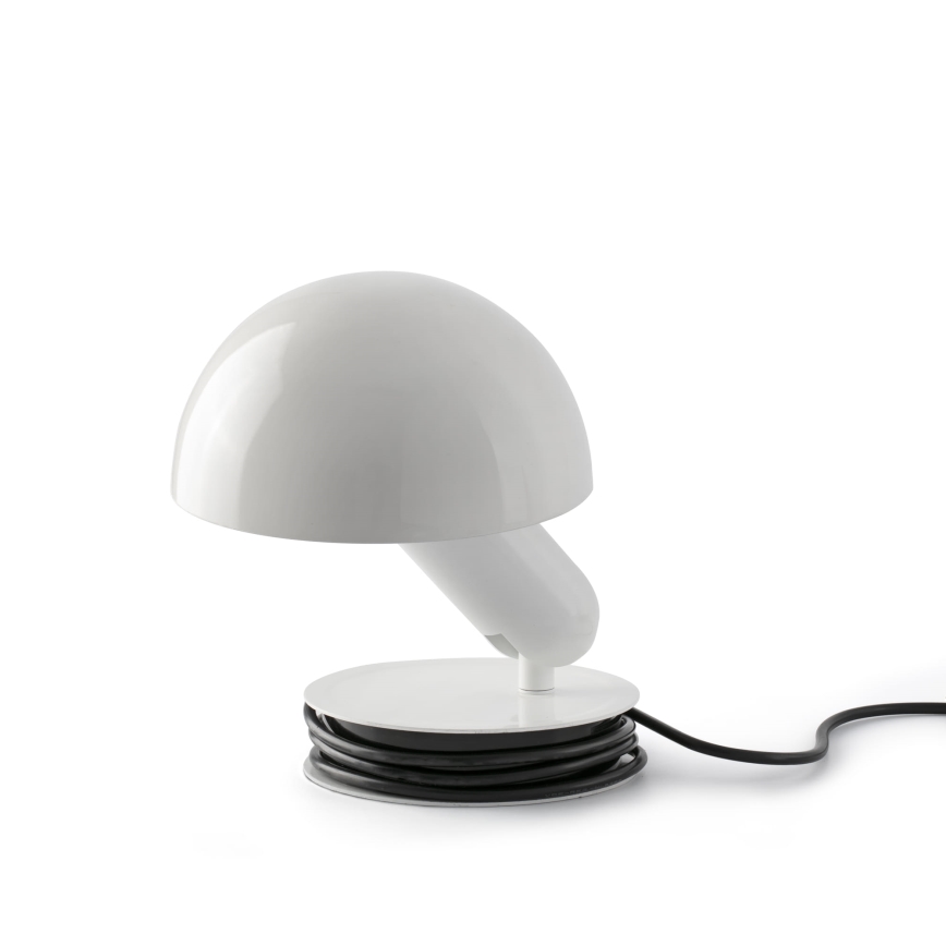 FARO 56101 - Stolna lampa s kvačicom 2u1 BELA 1xE27/15W/230V bijela