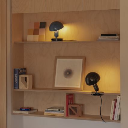 FARO 56102 - Stolna lampa s kvačicom 2u1 BELA 1xE27/15W/230V plava
