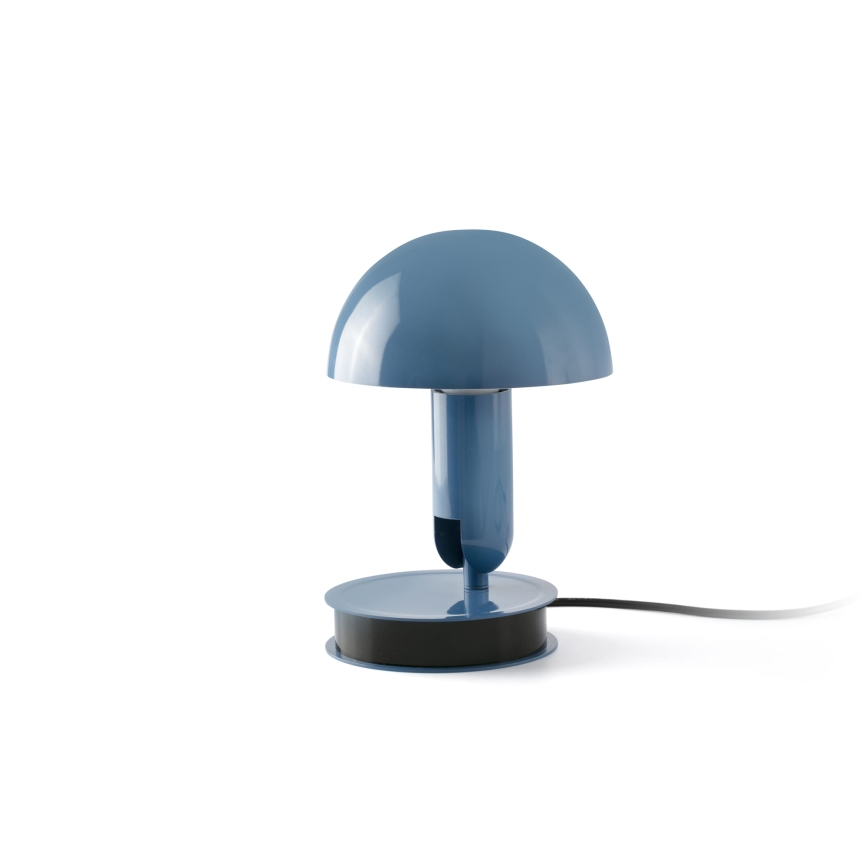FARO 56102 - Stolna lampa s kvačicom 2u1 BELA 1xE27/15W/230V plava