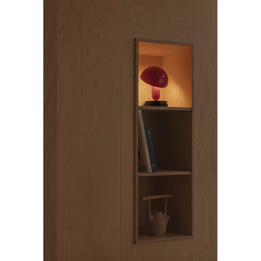 FARO 56103 - Stolna lampa s kvačicom 2u1 BELA 1xE27/15W/230V crvena