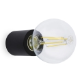 FARO 62151 - Zidna svjetiljka TEN 1xE27/20W/230V crna