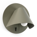 FARO 62356 - Zidna spot svjetiljka NOON 1xE27/15W/230V kaki
