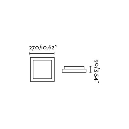 FARO 62983 - Stropna svjetiljka za kupaonicu TOLA 1 1xE27/20W/230V IP44