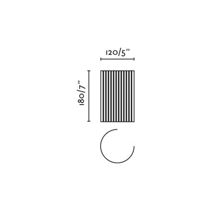 FARO 63435 - Zidna svjetiljka TRAMA 1xE14/7W/230V bijela