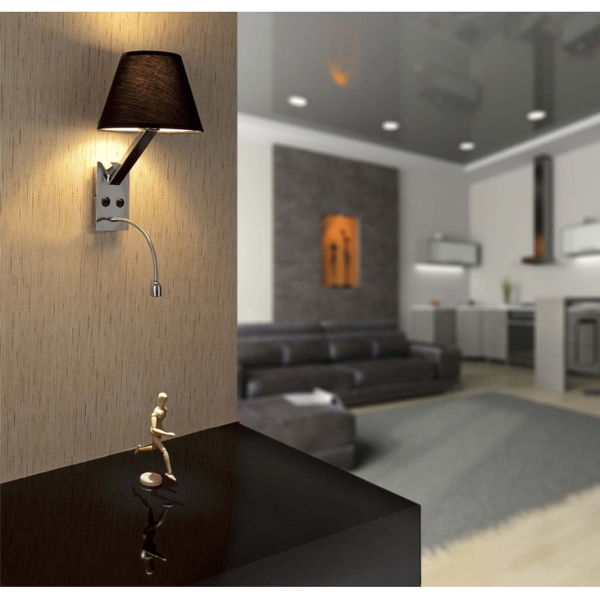 FARO 68507 - LED Zidna svjetiljka MOMA-2 1xE27/60W/100-240V + LED/1W