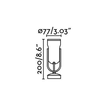 FARO 70035 - LED Vanjska zidna svjetiljka SLOT-1 LED/14W/230V IP65 3000K