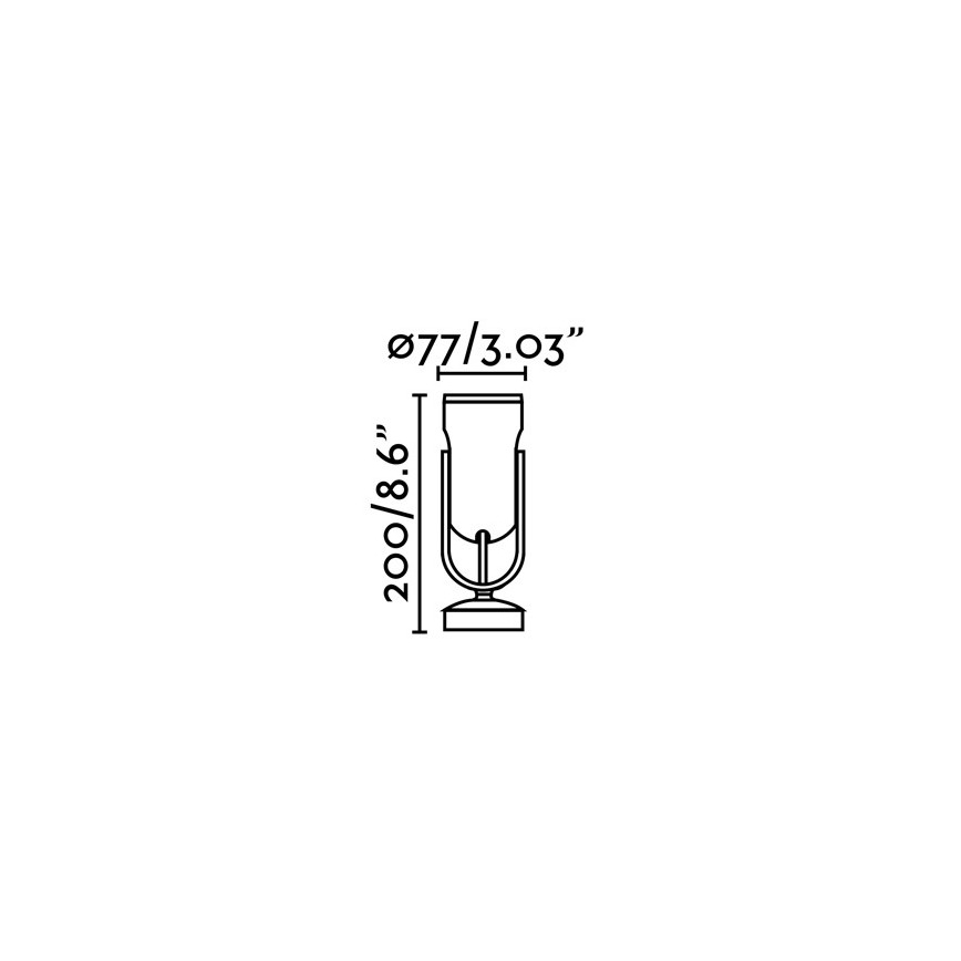 FARO 70035 - LED Vanjska zidna svjetiljka SLOT-1 LED/14W/230V IP65 3000K