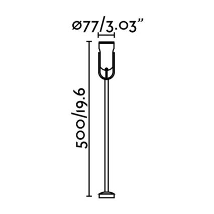 FARO 70036 - LED Vanjska zidna svjetiljka SLOT-2 LED/14W/230V IP65 3000K