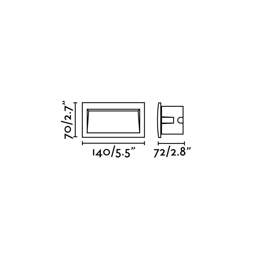 FARO 70147 - LED Vanjska ugradbena svjetiljka SEDNA-2 LED/3W/230V IP65