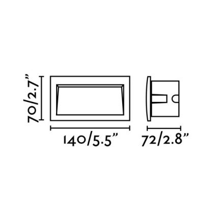 FARO 70147 - LED Vanjska ugradna svjetiljka SEDNA-2 LED/3W/230V IP65
