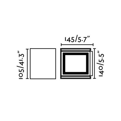 FARO 70270 - LED Vanjska zidna svjetiljka OLAN 2xLED/3W/230V IP54