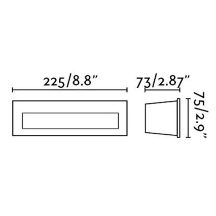 FARO 70271 - LED vanjska ugradna svjetiljka NAT LED/8W/230V IP65 bijela
