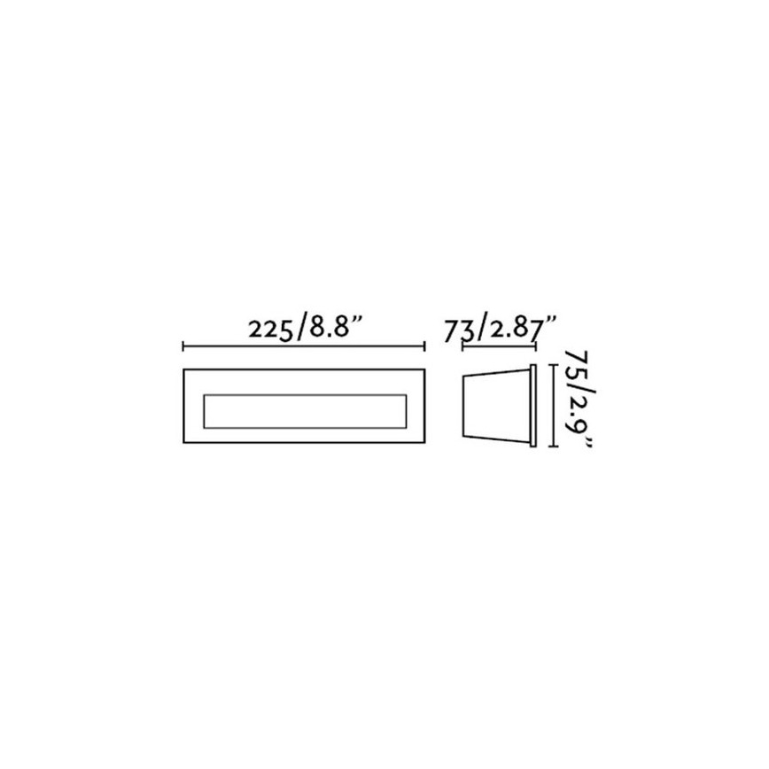 FARO 70271 - LED vanjska ugradna svjetiljka NAT LED/8W/230V IP65 bijela