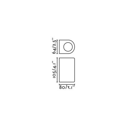 FARO 70323 - Vanjsko zidno svjetlo ESTELA 1xGU10/5W/230V IP65 bijela
