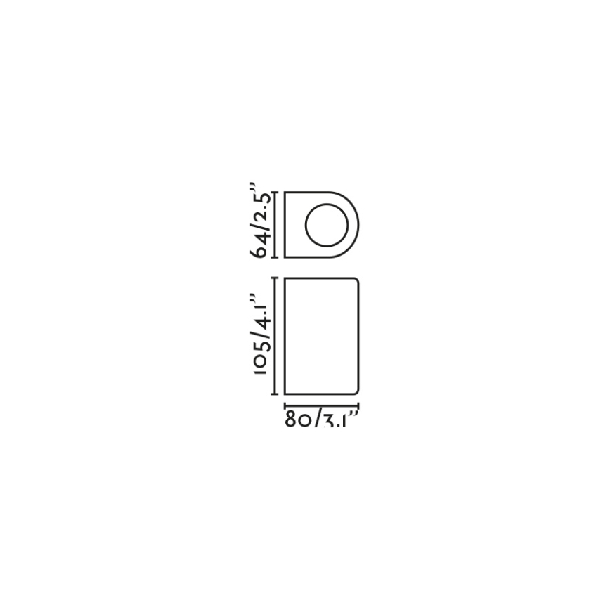 FARO 70323 - Vanjsko zidno svjetlo ESTELA 1xGU10/5W/230V IP65 bijela