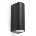 FARO 70327 - Vanjsko zidno svjetlo ESTELA 2xGU10/5W/230V IP65 crna
