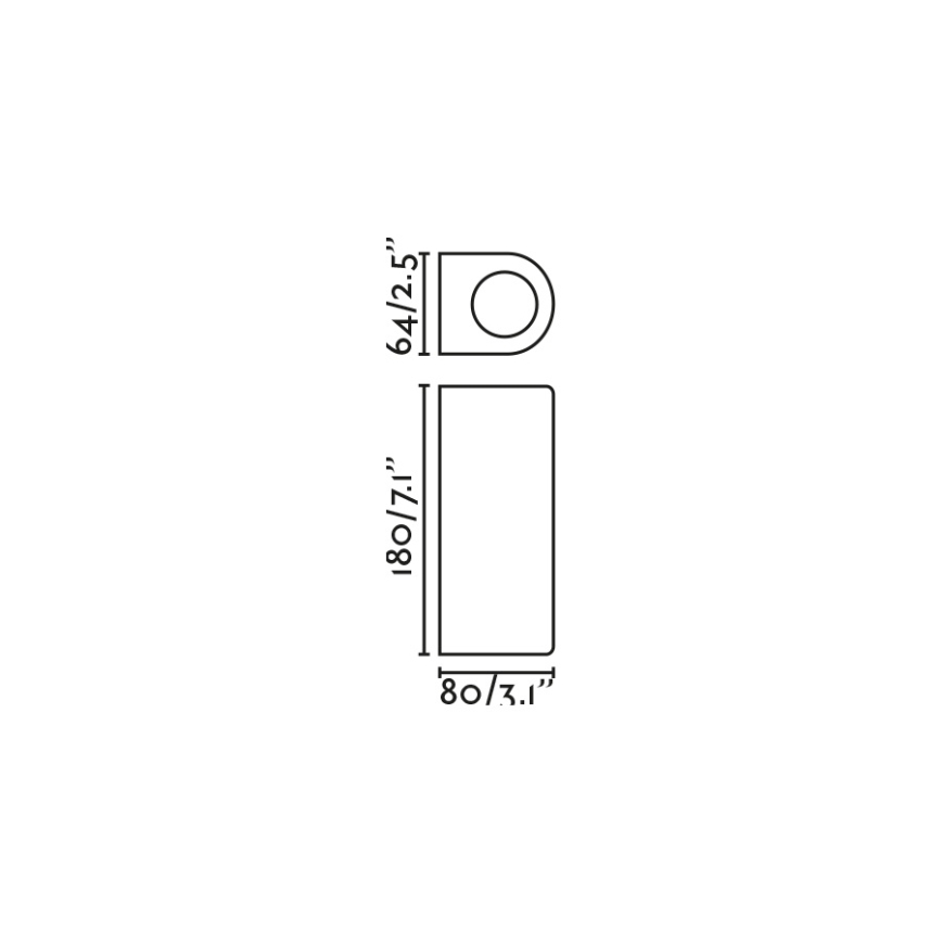 FARO 70329 - Vanjsko zidno svjetlo ESTELA 2xGU10/5W/230V IP65 smeđa