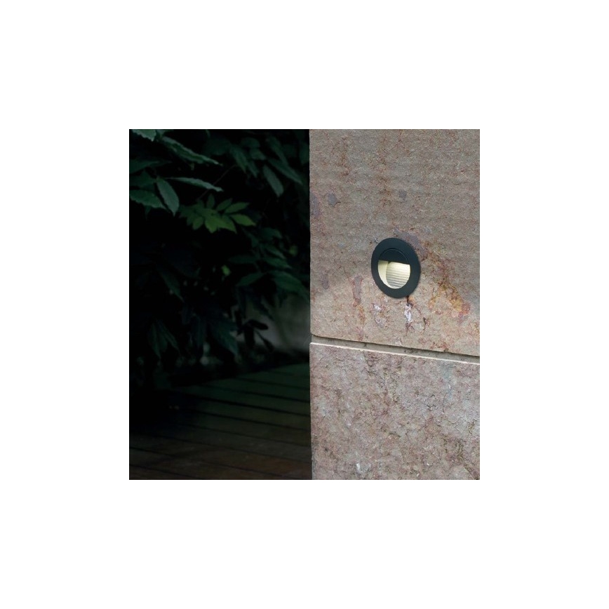 FARO 70403 - LED Vanjska zidna svjetiljka MINI RACING LED/1,2W/230V IP44